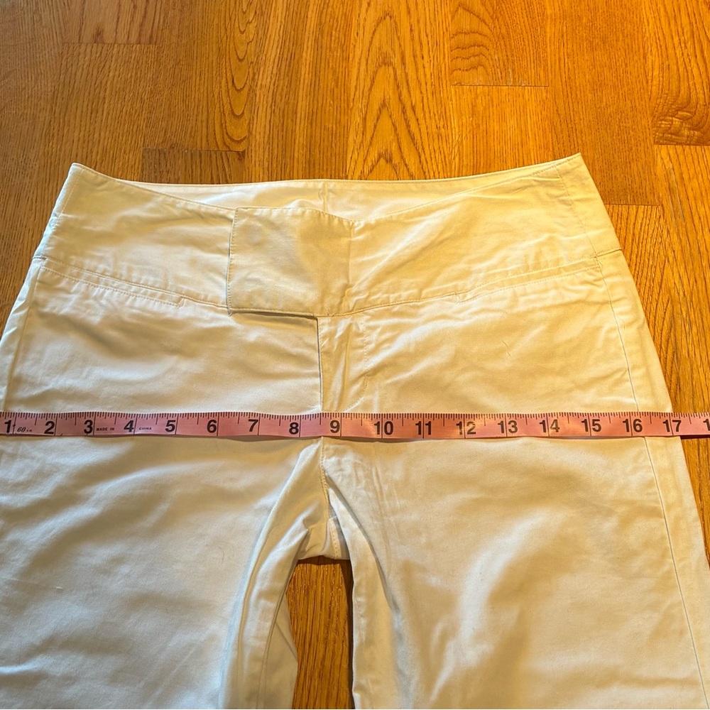White Straight-Leg cropped pants - Picture 8 of 10